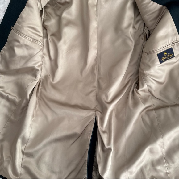 Brooks Brothers Sport Coat Blazer Men Camel Hair 2 Button Size 42 LG Dark Green - Picture 6 of 14